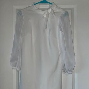 Calvin Klein Size 4 White Dress